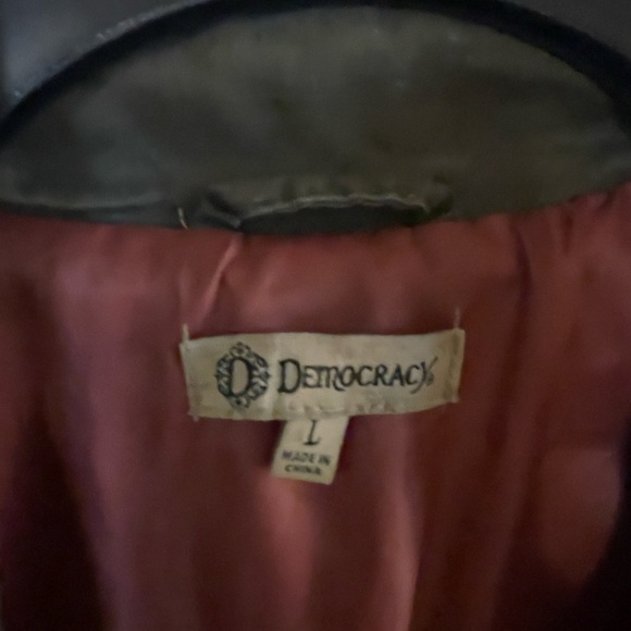 🎯 SOLD‼️Democracy khaki/green lined vest-large - Picture 5 of 8